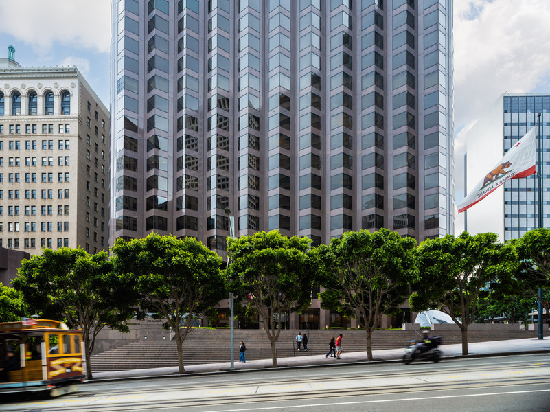 Across street view with Trolley