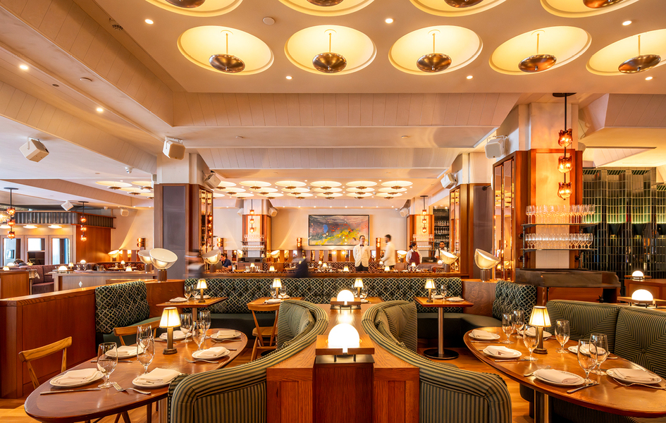 Dynamo Room Steakhouse Restaurant Steating Area 