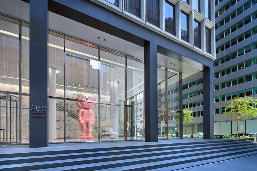 Exterior View of Lobby Sculpture