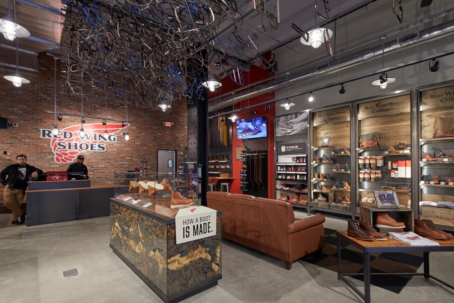 Interior View of Red Wing Shoes 