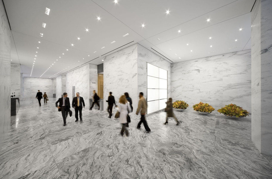 Building Interior Hallway View 
