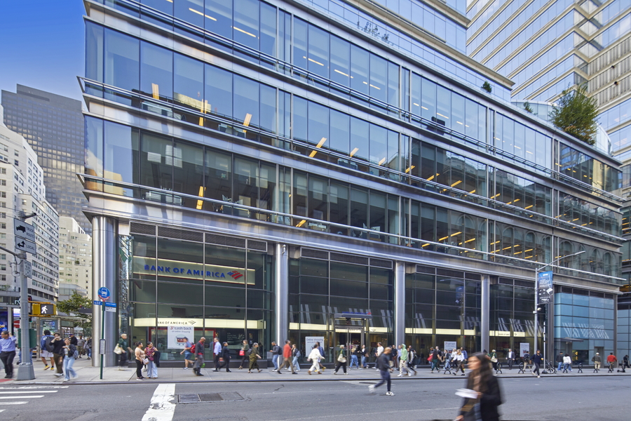 View of side view of Bank of America