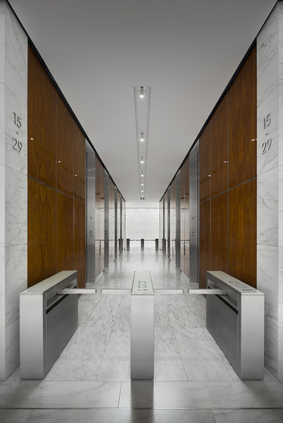 Close up of Interior view of Elevator Area  