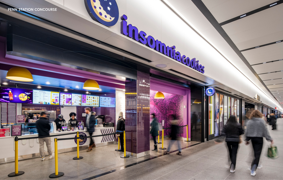 insomnia cookies at penn station