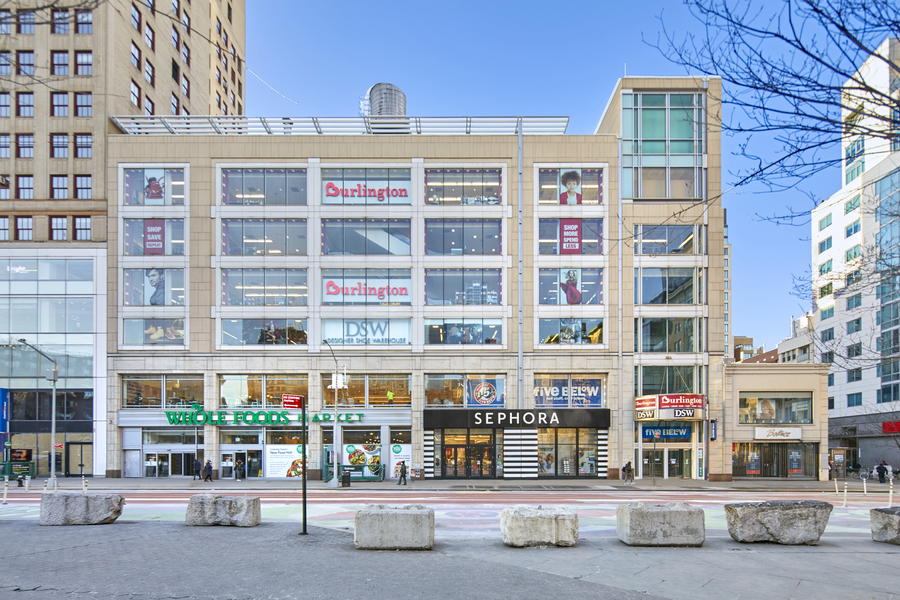 View of Sephora and Whole foods from the front